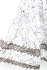 画像4: OZZ ANGELO / レース装飾刺繍ワンピース  グレー Y-26-02-19-161-OO-OP-SZ-ZI (4)