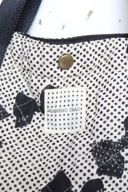 画像3: KANEKO ISAO / ドットリボンバケツバッグ  オフ×黒 Y-26-02-19-015-EL-BG-SZ-ZY