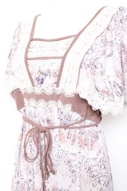 画像3: OZZ ANGELO / レース装飾刺繍ワンピース  モーブピンク Y-26-02-19-163-OO-OP-SZ-ZY