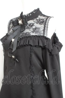 画像3: NoGenki / オフショルビジューブローチセットアップ XL 黒 Y-26-02-19-166-LO-OP-SZ-ZY