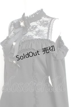 画像3: NoGenki / オフショルビジューブローチセットアップ XL 黒 Y-26-02-19-166-LO-OP-SZ-ZY