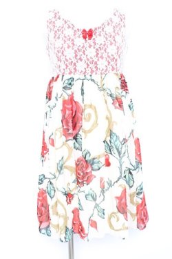 画像1: MILK / ロージーローズBaby doll  レッドローズ Y-26-02-19-167-ML-OP-SZ-ZY