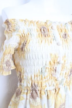 画像3: LIZ LISA / ひまわり柄ワンピース 0 オフ白 Y-26-02-19-173-LO-OP-SZ-ZY