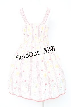 画像2: Shirley Temple / シトラスソーダジャンパースカート  シロ×アカ Y-26-02-19-175-ET-OP-SZ-ZY