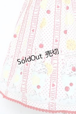 画像4: Shirley Temple / シトラスソーダジャンパースカート  シロ×アカ Y-26-02-19-175-ET-OP-SZ-ZY