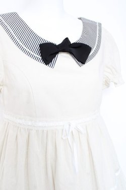 画像3: Emily Temple cute / ストライプカラーセーラーワンピース  生成り Y-26-02-19-176-ET-OP-SZ-ZY