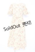 KETTY / フラワー柄ワンピース M イエロー Y-26-02-19-177-EL-OP-SZ-ZY