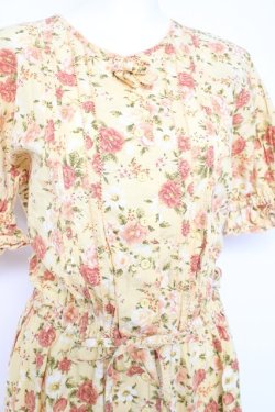 画像3: KETTY / フラワー柄ワンピース M イエロー Y-26-02-19-177-EL-OP-SZ-ZY