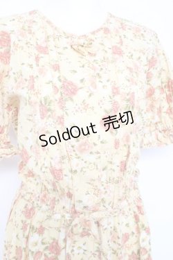 画像3: KETTY / フラワー柄ワンピース M イエロー Y-26-02-19-177-EL-OP-SZ-ZY