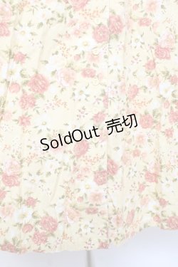 画像4: KETTY / フラワー柄ワンピース M イエロー Y-26-02-19-177-EL-OP-SZ-ZY