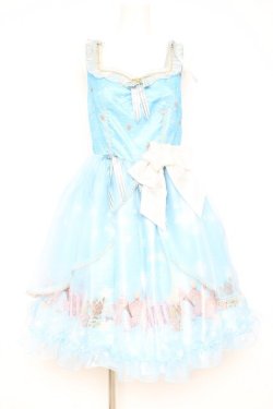 画像1: BABY, THE STARS SHINE BRIGHT / Le ciel etoile 〜夜空のおくりもの〜brillanteジャンパースカート  サックス Y-26-02-19-179-BA-OP-SZ-ZY