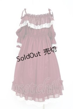 画像2: ALICE and the PIRATES / コーディリアワンピース  ワイン Y-26-02-19-180-PA-OP-SZ-ZY