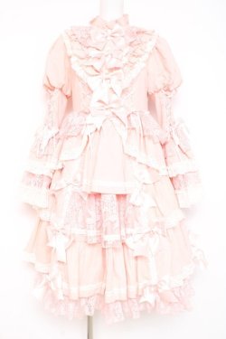 画像1: Hoshibako Works / シャルロット デコラティヴワンピース  ピンク Y-26-02-19-181-LO-OP-SZ-ZY