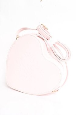 画像1: BABY, THE STARS SHINE BRIGHT / BABYオリジナル型押しハートポシェット  ピンク Y-26-02-19-017-BA-BG-SZ-ZY