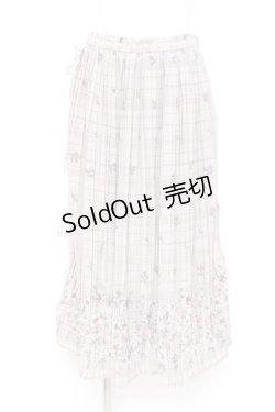 画像1: axes femme / サイドリボンプリーツスカート M 淡ピンク Y-26-02-19-185-AX-SK-SZ-ZY