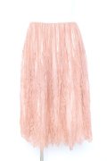 axes femme / レースサーキュラースカート M 淡ピンク Y-26-02-19-186-AX-SK-SZ-ZY