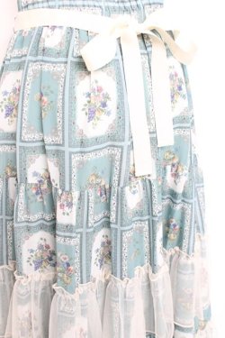 画像3: axes femme / フルーツアート柄スカート M グリーン Y-26-02-19-190-AX-SK-SZ-ZY