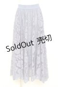 axes femme / レースサーキュラースカート M ブルー Y-26-02-19-191-AX-SK-SZ-ZY