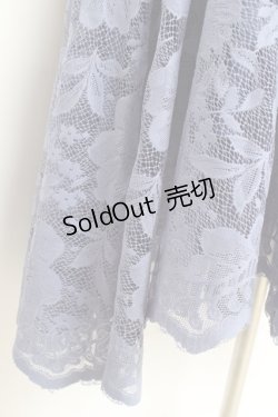 画像3: axes femme / レースサーキュラースカート M ブルー Y-26-02-19-191-AX-SK-SZ-ZY