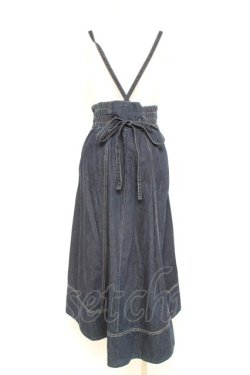 画像2: axes femme / サス付イレヘムデニムスカート L インディゴ Y-26-02-19-193-AX-SK-SZ-ZY