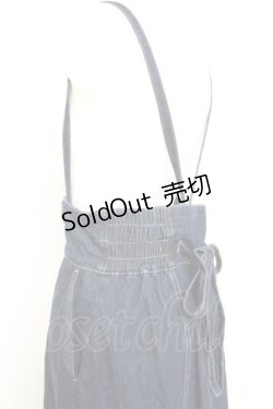 画像3: axes femme / サス付イレヘムデニムスカート L インディゴ Y-26-02-19-193-AX-SK-SZ-ZS