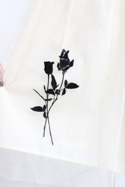 画像3: an another angelus / ローズ刺繍チュールスカート F 生成り Y-26-02-19-195-CA-SK-SZ-ZY