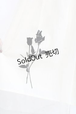 画像3: an another angelus / ローズ刺繍チュールスカート F 生成り Y-26-02-19-195-CA-SK-SZ-ZY