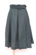 F i.n.t / 太ベルト付きレトロプリーツスカート F グリーン Y-26-02-19-196-CA-SK-SZ-ZY