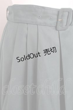 画像3: F i.n.t / 太ベルト付きレトロプリーツスカート F グリーン Y-26-02-19-196-CA-SK-SZ-ZI