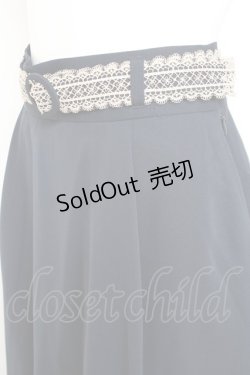 画像3: F i.n.t / レースベルトフレアースカート F ネイビー Y-26-02-19-197-CA-SK-SZ-ZY