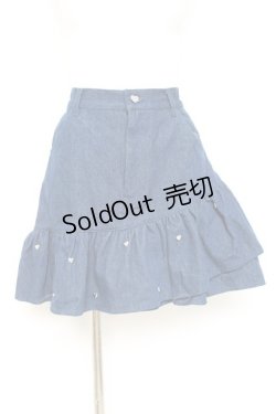 画像1: Ank Rouge / ハートスタッズデニムスカート M インディゴ Y-26-02-19-198-CA-SK-SZ-ZY