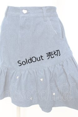 画像3: Ank Rouge / ハートスタッズデニムスカート M インディゴ Y-26-02-19-198-CA-SK-SZ-ZY