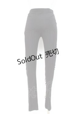 画像2: PUNK RAVE / Goth decal leggings S ブラック Y-26-02-19-200-PU-PA-SZ-ZY
