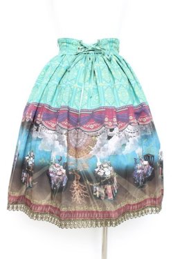 画像2: ALICE and the PIRATES / 運命のアルカナと星が導く FORTUNE TELLER柄スカート  アーエール Y-26-02-19-204-PA-SK-SZ-ZY