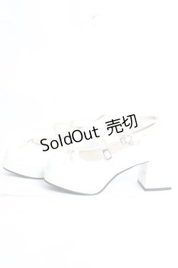 画像2: DearMyLoveRose / スクエアトゥ2wayストラップパンプス 23 ホワイト Y-26-02-19-021-EL-SH-SZ-ZY