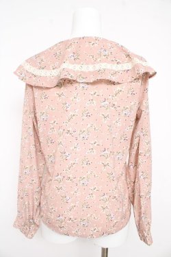 画像2: Fi.n.t / ケープ衿小花柄ブラウス F ピンク Y-26-02-21-058-CA-BL-SZ-ZY