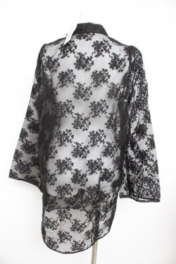 画像2: axes femme kawaii / シースルーチャイナブラウス M 黒 Y-26-02-21-068-AX-BL-SZ-ZY