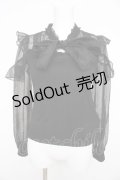 Rojita / ラッフルシアーテレコトップス F 黒 Y-26-02-21-076-LO-TO-SZ-ZS