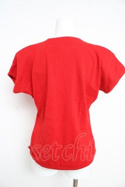 画像2: INGEBORG / ロゴ編みサマーニット  赤 Y-26-02-21-078-LO-TO-SZ-ZY