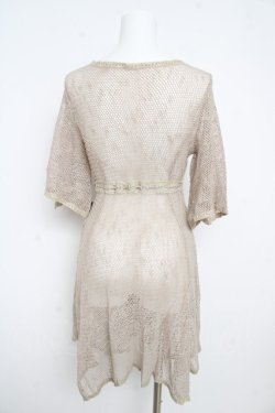 画像2: Ozz oneste / クロッシュ編みカーディガン  ベージュ Y-26-02-21-081-OO-TO-SZ-ZY