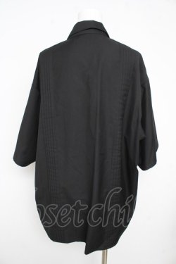 画像2: HARE / メタルボタンプリーツシャツ F ブラック Y-26-02-21-082-GO-BL-SZ-ZY