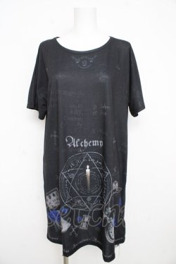 画像1: Moi-meme-Moitie / アルケミーAラインワンピース F 黒×青 Y-26-02-21-084-MO-TO-SZ-ZY