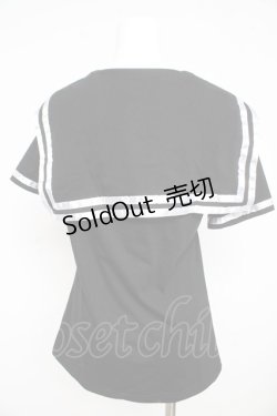 画像2: Drug Honey / スカルptセーラーカットソー  黒 Y-26-02-21-086-PU-TO-SZ-ZY