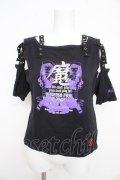 MA / 魔プリントセパレートカットソー  黒 Y-26-02-21-087-PU-TO-SZ-ZY
