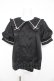 画像1: Honey Cinnamon / 衿リボン配色ブラウス F 黒 Y-26-02-21-007-LO-BL-SZ-ZY (1)