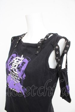 画像3: MA / 魔プリントセパレートカットソー  黒 Y-26-02-21-087-PU-TO-SZ-ZY