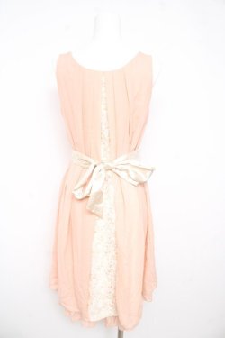 画像2: axes femme / バックバラスリットドレス M 淡ピンク Y-26-02-21-098-AX-OP-SZ-ZY