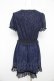 画像2: axes femme / ローズジャガードワンピース M 紺 Y-26-02-21-109-AX-OP-SZ-ZY (2)