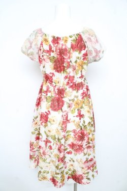 画像2: axes femme / 大花柄ミディワンピース M 生成り Y-26-02-21-111-AX-OP-SZ-ZY