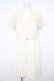 画像1: axes femme / レーシー切り替えワンピース M 生成り Y-26-02-21-113-AX-OP-SZ-ZY (1)
